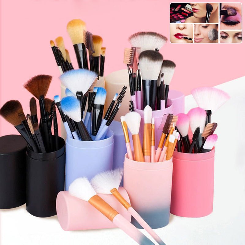 12pcs Makeup Brush Set Blush Eyeshadow Eyelash Highlighter Makeup Brush - BrandedPieces' shop