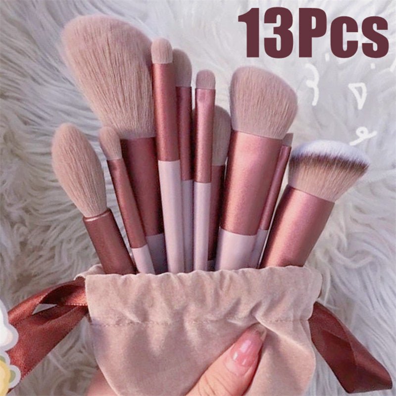 13Pcs Makeup Brush Set Make Up Concealer Brush Blush Powder Brush Eye Shadow Highlighter Foundation Brush Cosmetic Beauty Tools - BrandedPieces' shop
