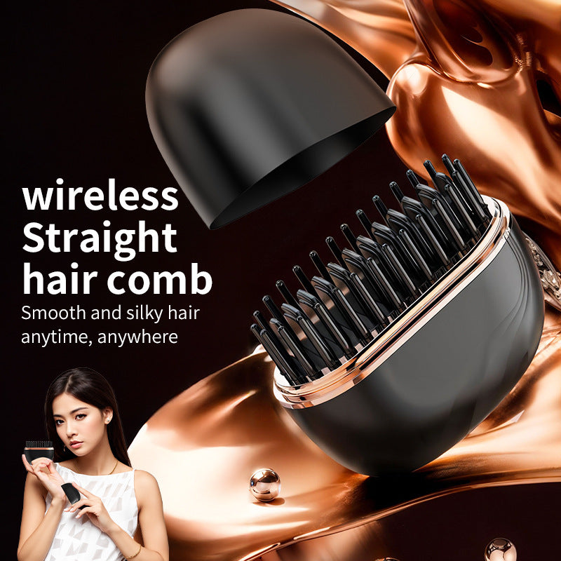 New straightening brush flat iron