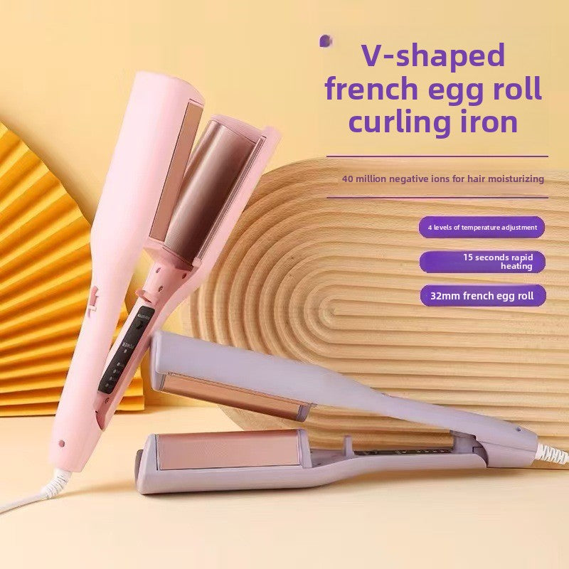 Ceramic Hair Curling Iron with Deep V Barrel