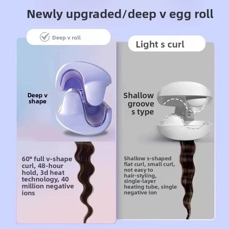 Ceramic Hair Curling Iron with Deep V Barrel