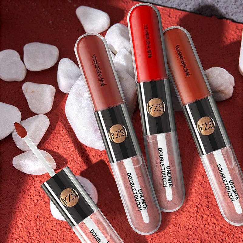 Double Head Lip Gloss Mirror Finish - BrandedPieces' shop