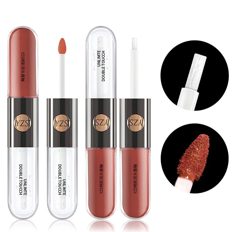Double Head Lip Gloss Mirror Finish - BrandedPieces' shop