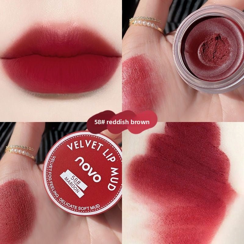 Novo Jelly Jar Lip Mud Velvet Matte Lip Gloss - BrandedPieces' shop