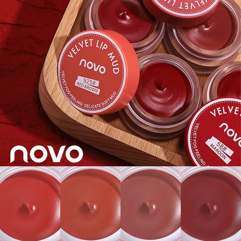 Novo Jelly Jar Lip Mud Velvet Matte Lip Gloss - BrandedPieces' shop