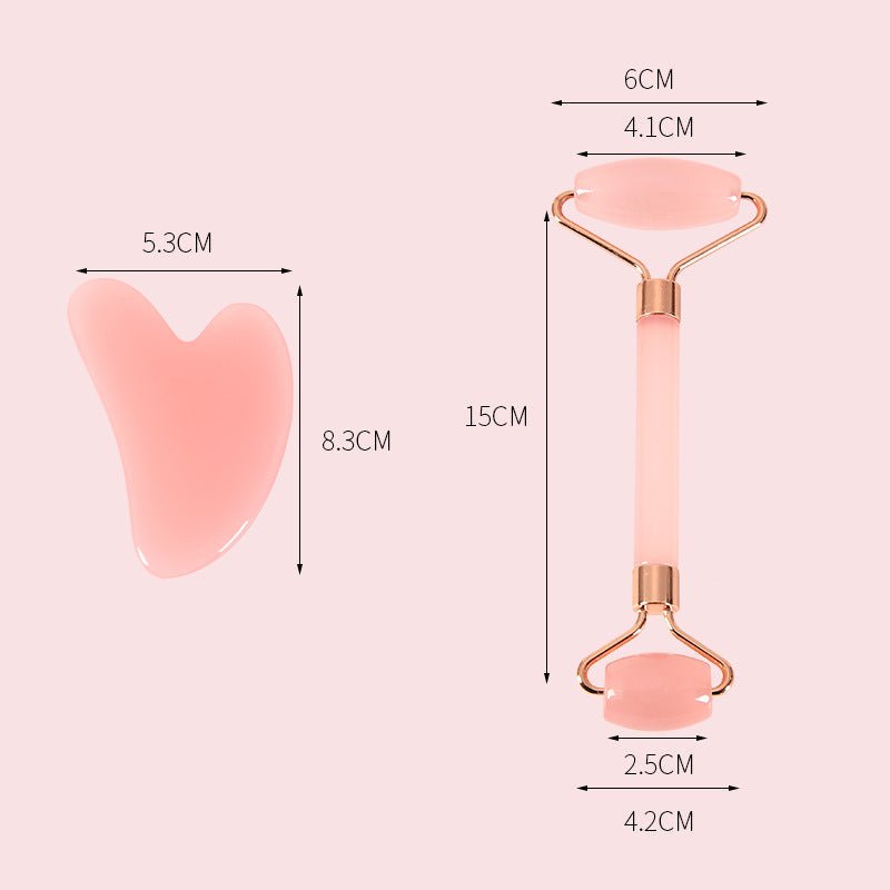Rose crystal roller facial massage non - jade beauty stick - BrandedPieces' shop