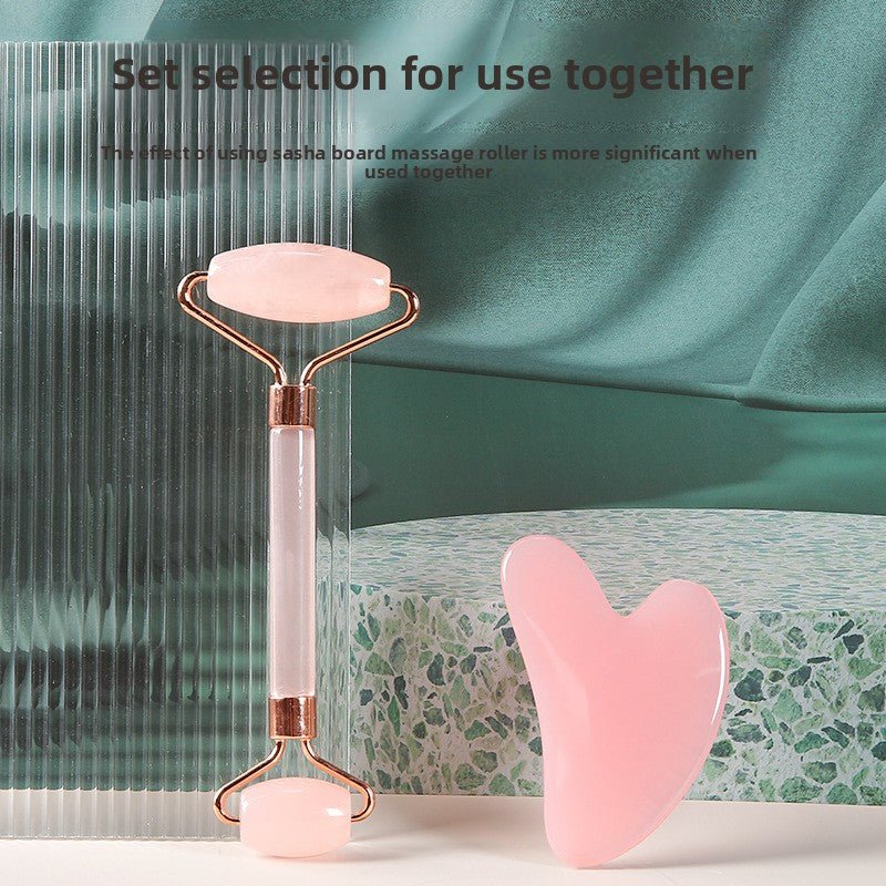 Rose crystal roller facial massage non - jade beauty stick - BrandedPieces' shop