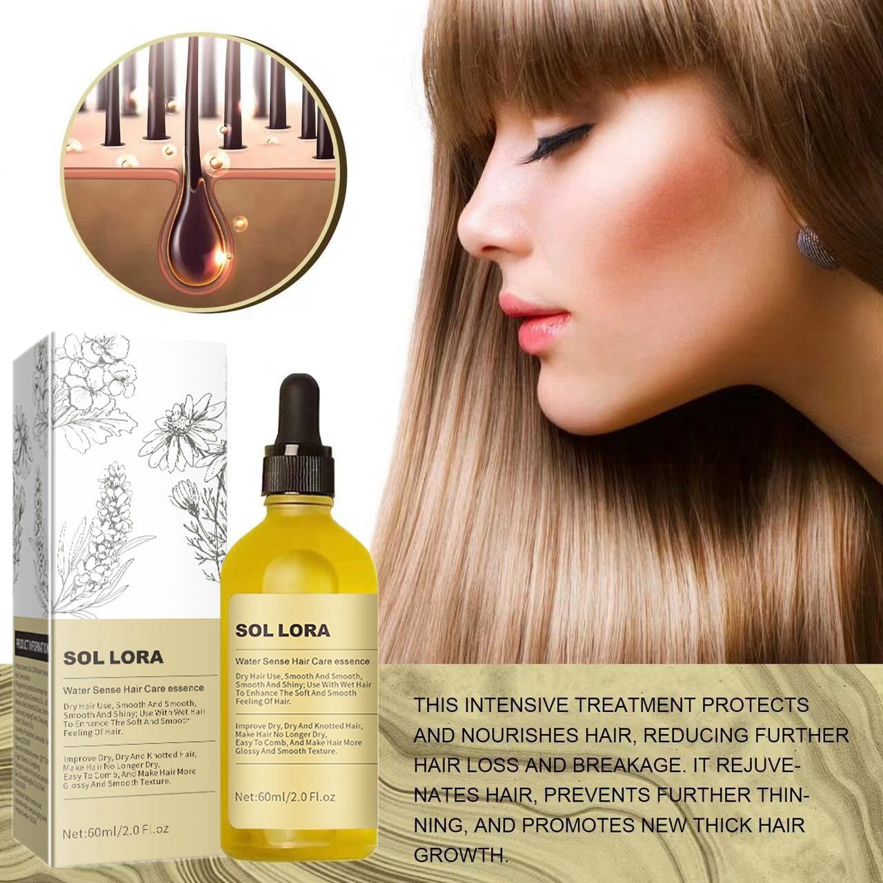 SOL LORA Rosemary dense hair essential oil - BrandedPieces' shop